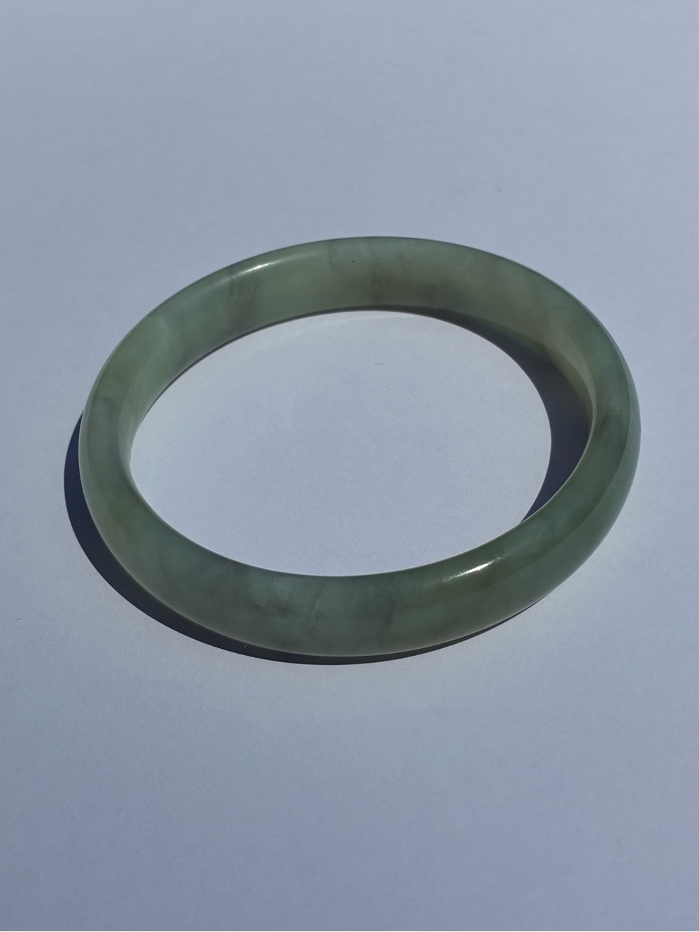 Green Jade Bangle Bracelet